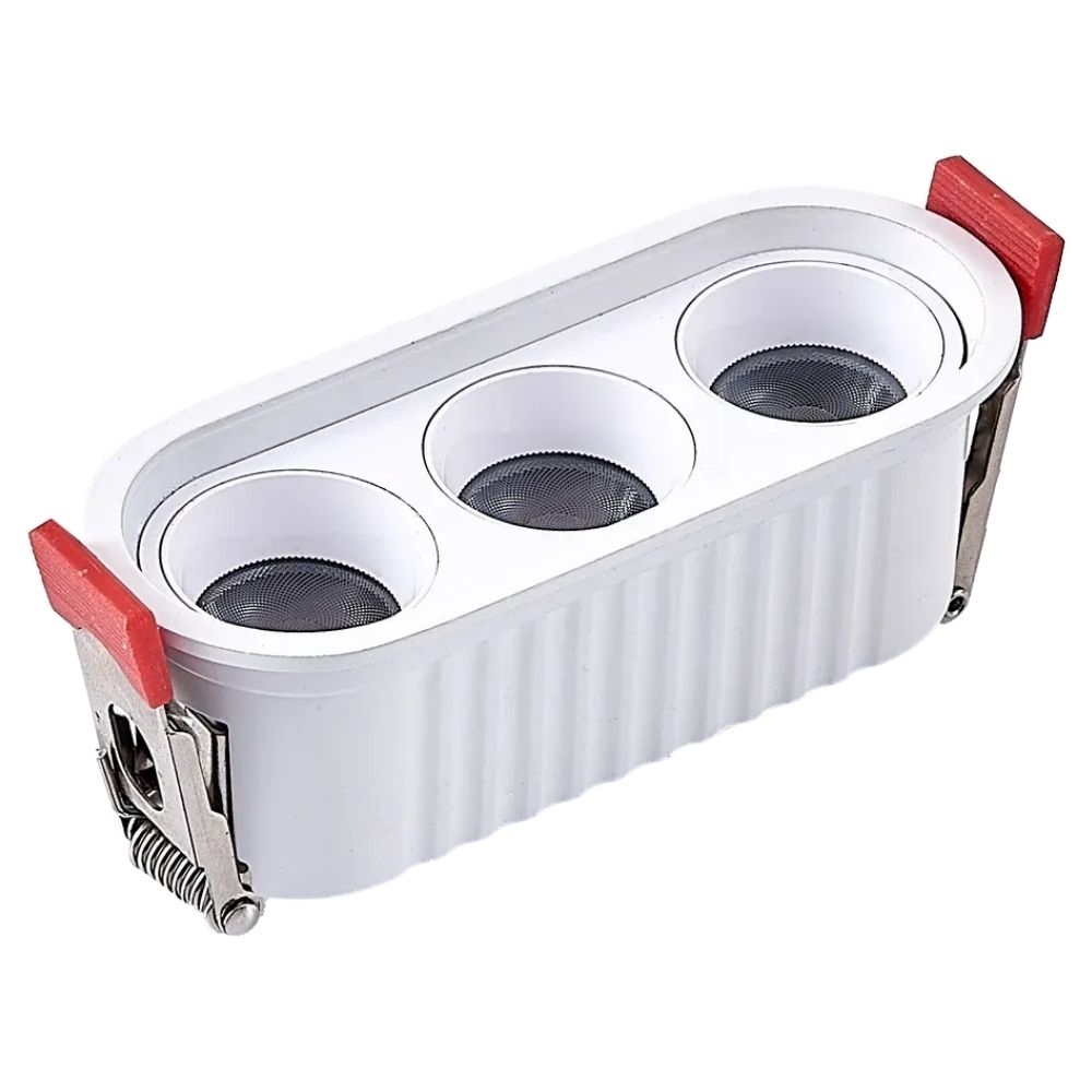 SPOT DOT INFINITE EMBUTIR 6W BIVOLT LUZ AMARELA 3000K 420LM 15G BRANCO - LUMINATTI