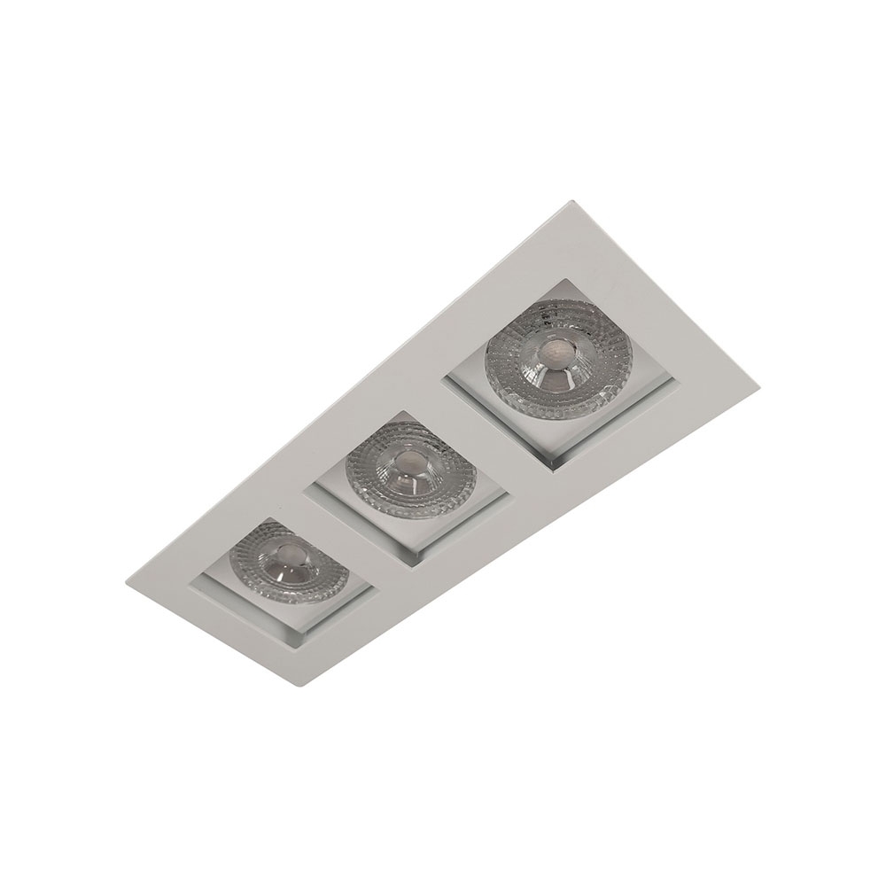 SPOT EMB P/3 LAMP PAR20 E27 RECUADO BC MICRO