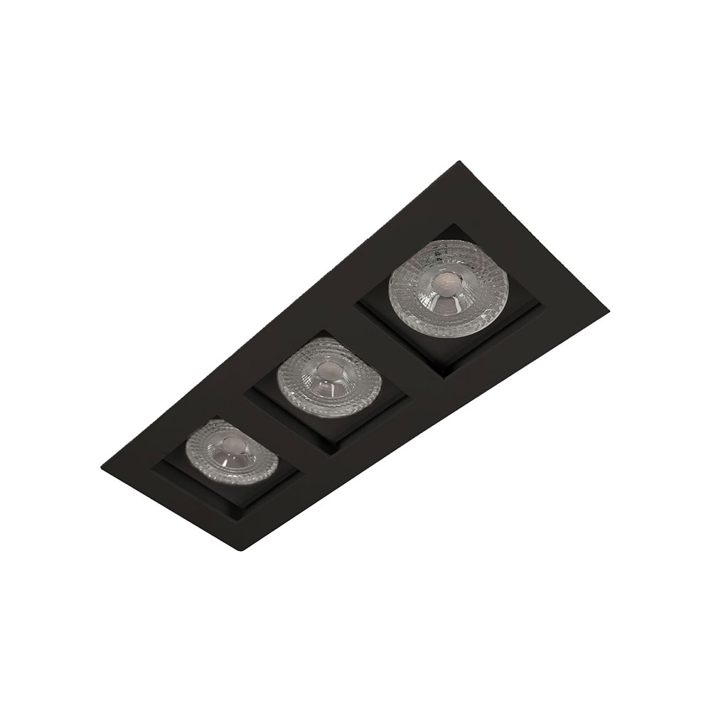 SPOT EMB P/3 LAMP PAR30 E27 RECUADO PT MICRO