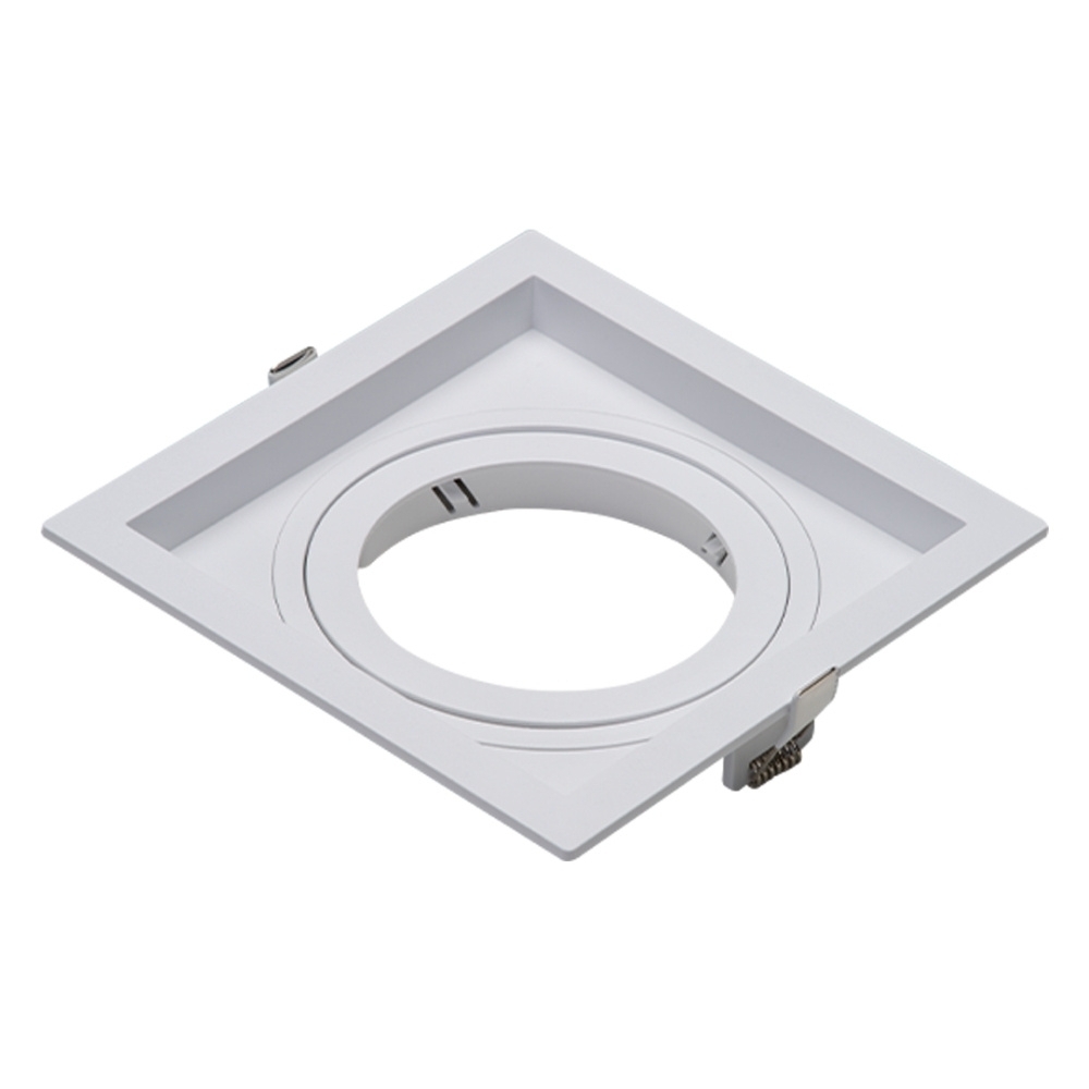 SPOT EMBUTIR PARA 1 LAMPADA MR16 360G BRANCO QUADRADO FACE RECUADA - PIX