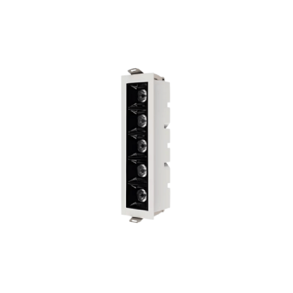 SPOT FOCCO EMBUTIR 10W BIVOLT LUZ AMARELA 2700K 760LM 24G BRANCO/PRETO - GAYA