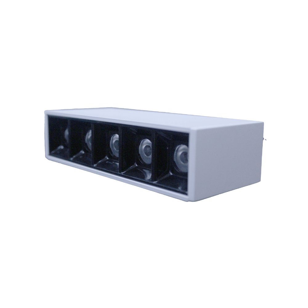 SPOT FOCCO SOBREPOR 10W BIVOLT LUZ NEUTRA 4000K 760LM 24G BRANCO/PRETO - GAYA