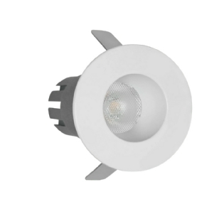 SPOT LED EMBUTIR COMFORT LITE 3W BIVOLT LUZ AMARELA 2700K BRANCO 60G IP20 - GAYA