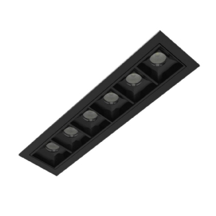 SPOT LED EMBUTIR ECO 13W BIVOLT LUZ AMARELA 3000K 1170LM PRETO 20G IP40 - INTERLIGHT