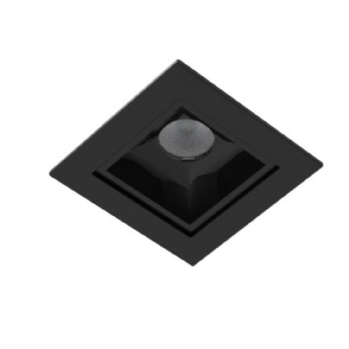 SPOT LED EMBUTIR ECO 3W BIVOLT LUZ AMARELA 3000K 230LM PRETO 20G IP40 - INTERLIGHT
