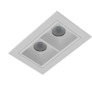 SPOT LED EMBUTIR ECO 6W BIVOLT LUZ AMARELA 3000K 420LM BRANCO 20G IP40 - INTERLIGHT