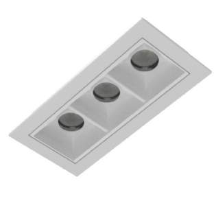 SPOT LED EMBUTIR ECO 8W BIVOLT LUZ AMARELA 3000K 660LM BRANCO 20G IP40 - INTERLIGHT