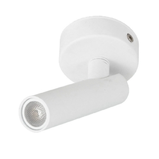 SPOT LED LEYA SOBREPOR 2W BIVOLT LUZ AMARELA 3000K 150LM BRANCO DIRECIONAVEL - GAYA
