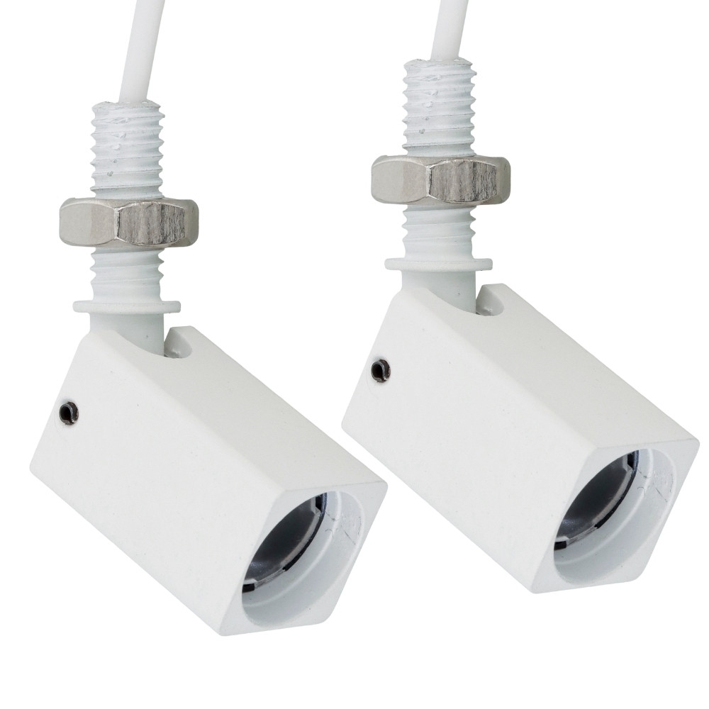 SPOT LED MINI LEYA 1W 24V LUZ AMARELA 2700K 90LM QUADRADO BRANCO COM 2 PECAS - GAYA