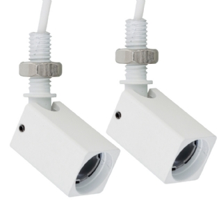 SPOT LED MINI LEYA 1W 24V LUZ AMARELA 2700K 90LM QUADRADO BRANCO COM 2 PECAS - GAYA