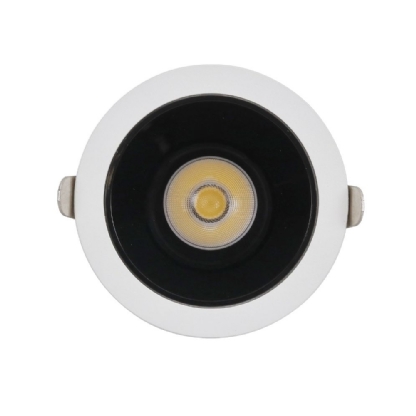 SPOT LED MIRA REDONDO 18W BIVOLT LUZ NEUTRA 4000K 1800LM 24G BRANCO E PRETO - GAYA
