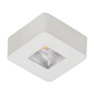SPOT LED SOBREPOR 5W BIVOLT 3000K 250LM QUADRADO BRANCO IP20 - LUMINATTI