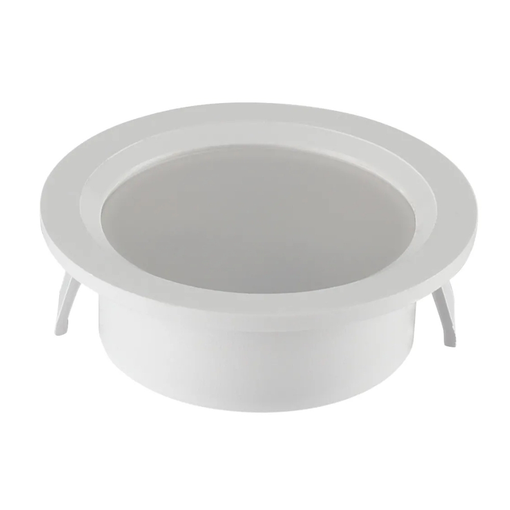 SPOT LED WOODY EMBUTIR 2W BIVOLT LUZ AMARELA 3000K 80LM REDONDO BRANCO - GAYA