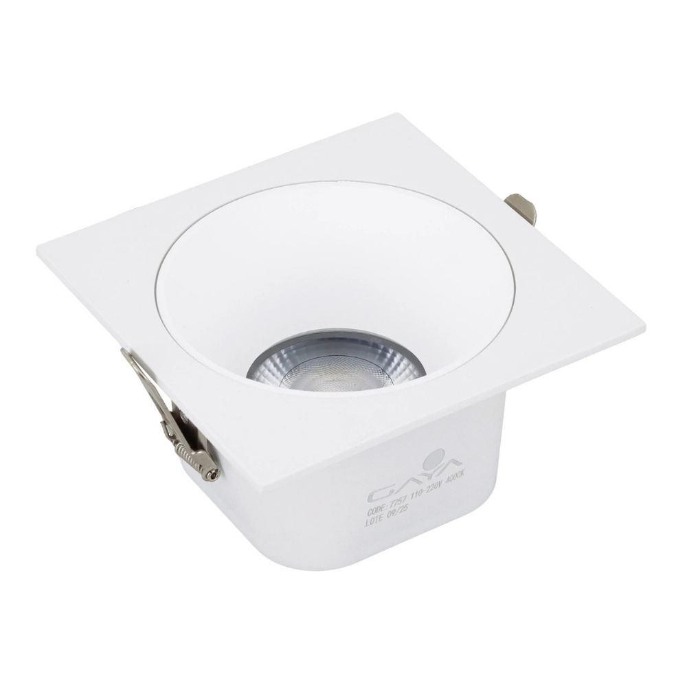 SPOT MIRA EMBUTIR 18W BIVOLT 4000K 1800LM QUADRADO IP20 - GAYA