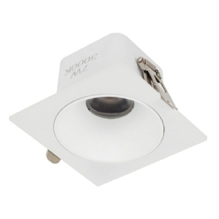 SPOT MIRA EMBUTIR 7W BIVOLT LUZ AMARELA 3000K 700LM QUADRADO IP20 - GAYA