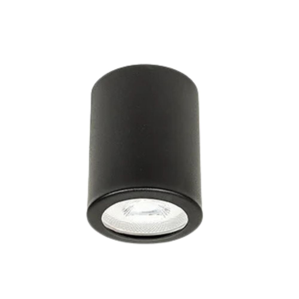 SPOT PARA 1 LAMPADA PAR20 ALUMINIO REDONDO PRETO MICRO - IDEAL ILUMINACAO