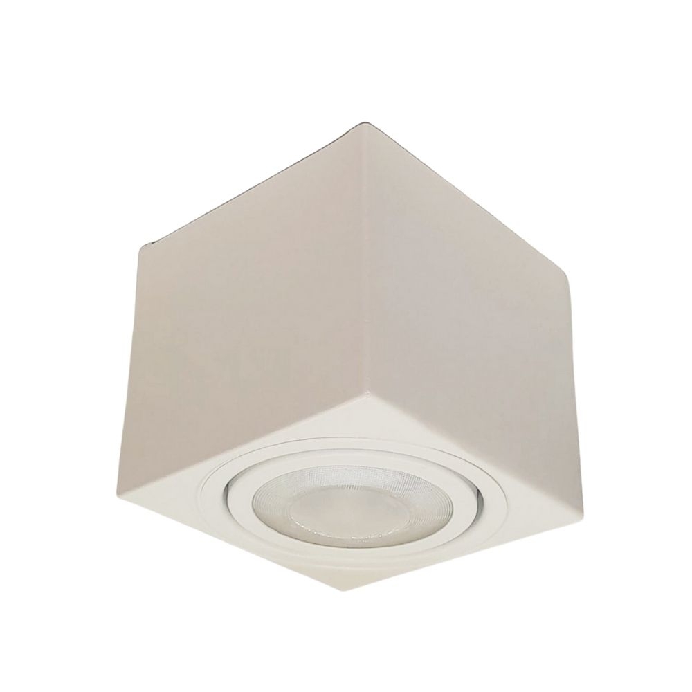 SPOT SOBREPOR PARA 1 LAMPADA AR70 BM QUADRADO - GOLIGHT