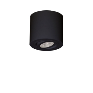 SPOT SOBREPOR PARA 1 LAMPADA PAR20 E27 ALOJ DIRECIONAVEL PRETO - GOLI