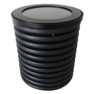 SPOT SOLO EMBUTIR PARA 1 LAMPADA AR111 INJ KIT PISO ACABAMENTO PRETO - FM LUSTRES