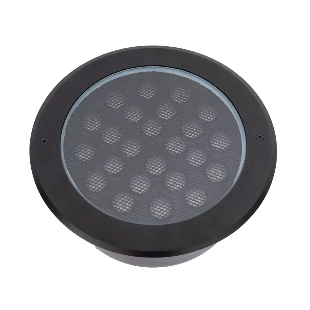 SPOT SOLO LED EMBUTIR 24W BIVOLT LUZ AMARELA 3000K 2000LM PRETO ANTIOFUSCANTE IP67 - GAYA