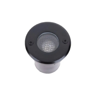 SPOT SOLO LED EMBUTIR 3W BIVOLT LUZ AMARELA 3000K 240LM PRETO ANTIOFUSCANTE IP67 - GAYA