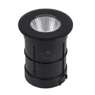 SPOT SOLO LED EMBUTIR 6W BIVOLT LUZ BRANCA 6000K 510LM PRETO COB IP67 - GAYA