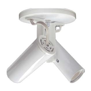 Spot Tubinho Branco para 2 Lampadas E27 ate 60w - Kin Light
