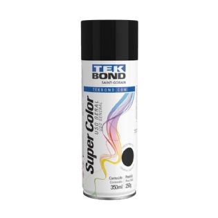 TINTA SPRAY PRETO FOSCO 350 ML/250G - TEKBOND