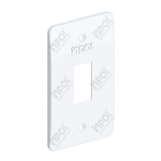 TAMPA PARA CONDULETE PVC 1/2X3/4 PARA 1 INTERRUPTOR VERTICAL BRANCO - INPOL