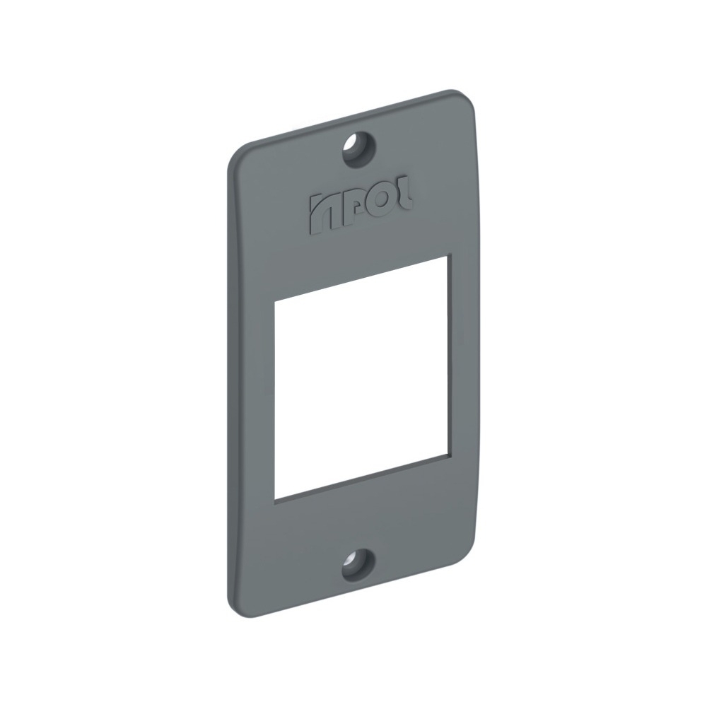 TAMPA PARA CONDULETE PVC 1/2X3/4 PARA 2 INTERRUPTORES HORIZONTAL CINZA - INPOL