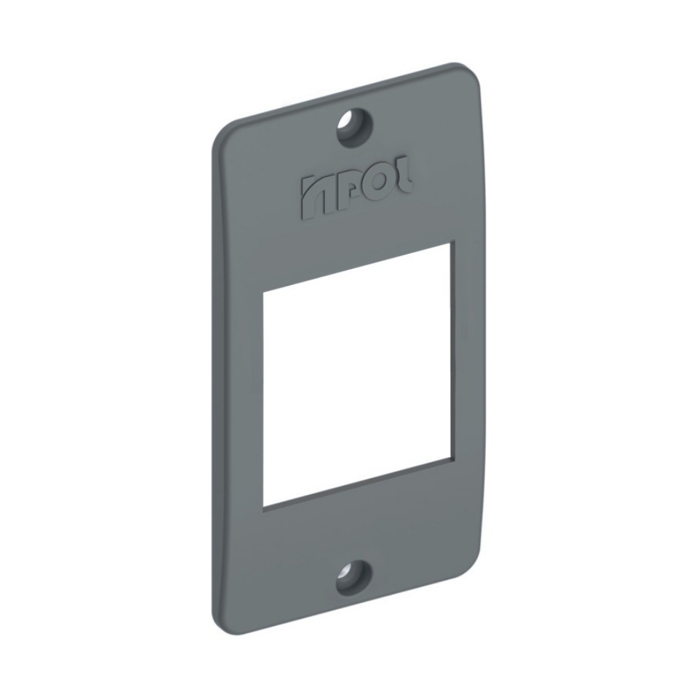TAMPA PARA CONDULETE PVC 1 PARA 2 INTERRUPTOR HORIZONTAL CINZA - INPOL
