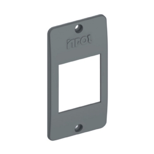 TAMPA PARA CONDULETE PVC 1 PARA 2 INTERRUPTOR HORIZONTAL CINZA - INPOL