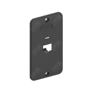 TAMPA PARA CONDULETE PVC 3/4 COM 1 FURO RJ45 PRETO - INPOL
