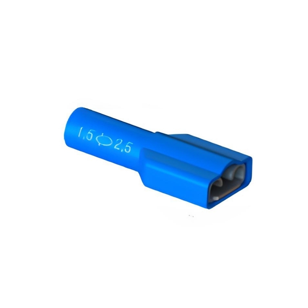TERMINAL FEMEA ISOLACAO TOTAL 1,5-2,5 AZUL COM 50 PECAS - INTELLI