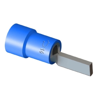 TERMINAL PRE-ISOL PINO 16MM AZUL - INTELLI