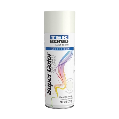 TINTA SPRAY BRANCO FOSCO 350 ML/250G - TEKBOND