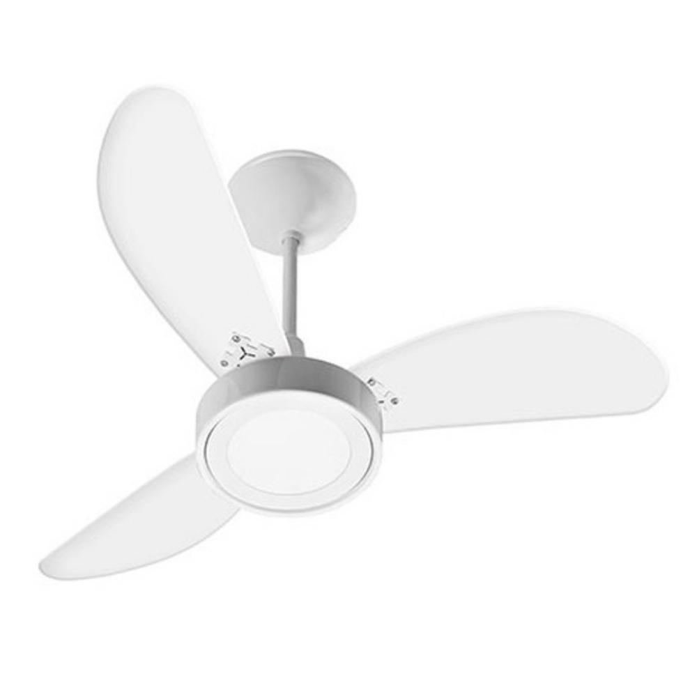 VENTILADOR INVERTER LED TETO 3 PAS 12W BIVOLT 6K BRANCO COM CONTROLE - VENTI-DELTA