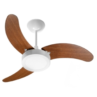 VENTILADOR INVERTER SUPER LED TETO 3 PAS 18W BIVOLT BRANCO COM CONTROLE - VENTI DELTA