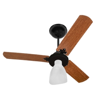 VENTILADOR INVERTER TETO 3 PAS 55W BIVOLT PRETO MOGNO COM CONTROLE - VENTI-DELTA