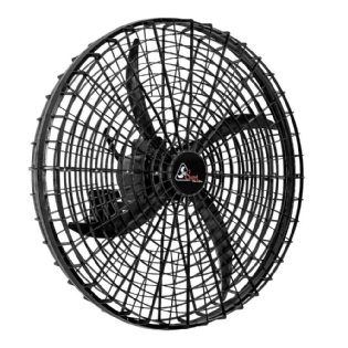 VENTILADOR SUPER DELTA OSCILANTE PAREDE 1/2CV BIVOLT 1METRO PRETO - VENTI-DELTA