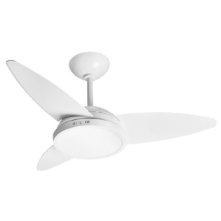 VENTILADOR TETO LYKAN LED 3 PAS 220V 3000K CLM BRANCO - TRON